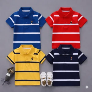 TMF-620 POLO T SHIRT Combo 4pcs-(red/yellow/navy/blue)