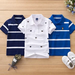 TMF-538 POLO T SHIRT Combo 3pcs-(navy/white-love/royal-blue)