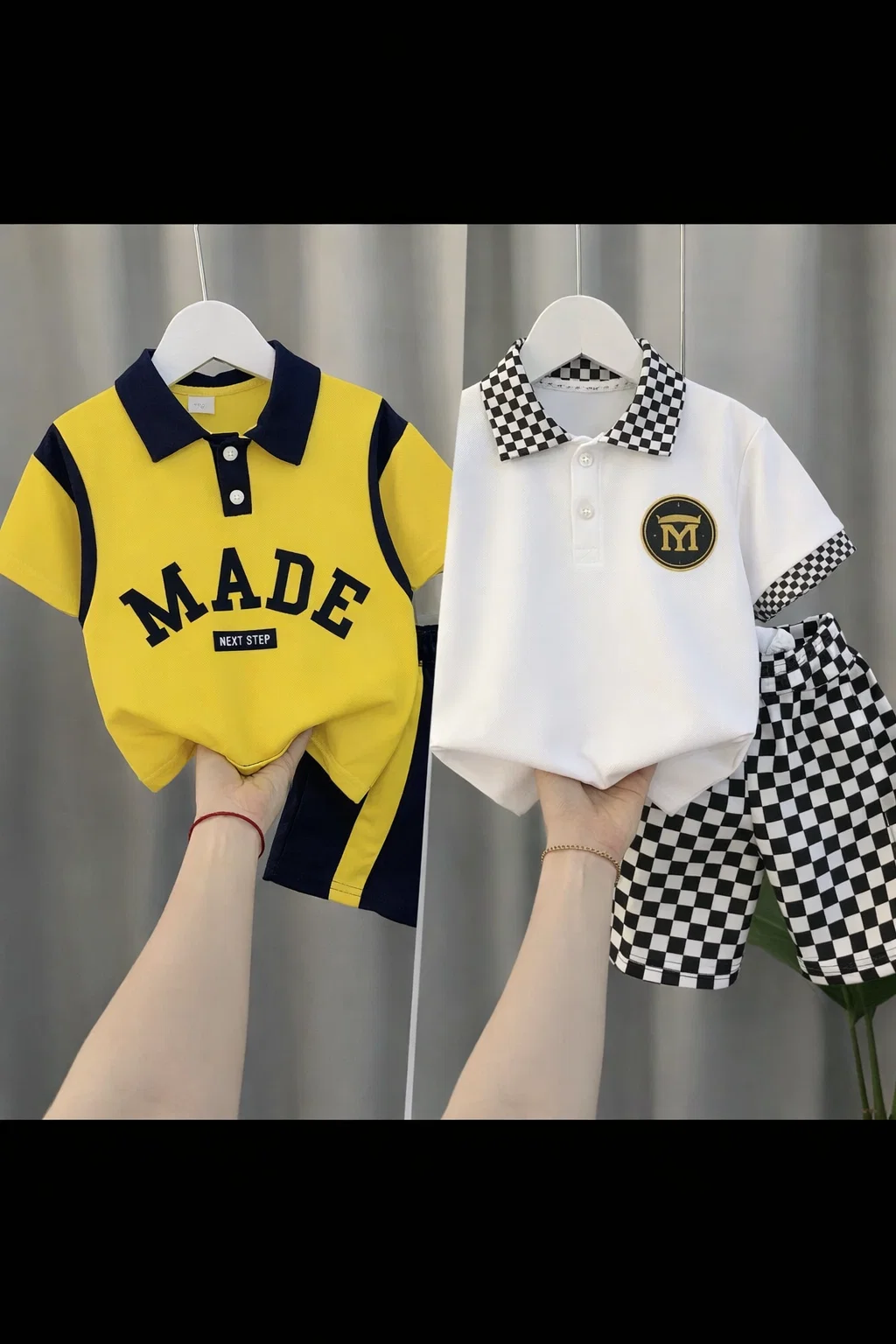 TMF-307 POLO T SHIRT COMBO 2 SET (full yellow made/TM white)