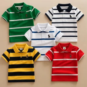 TMF-704 POLO T SHIRT Combo 5pcs-(green,white,red,M-yellow,usa-white)