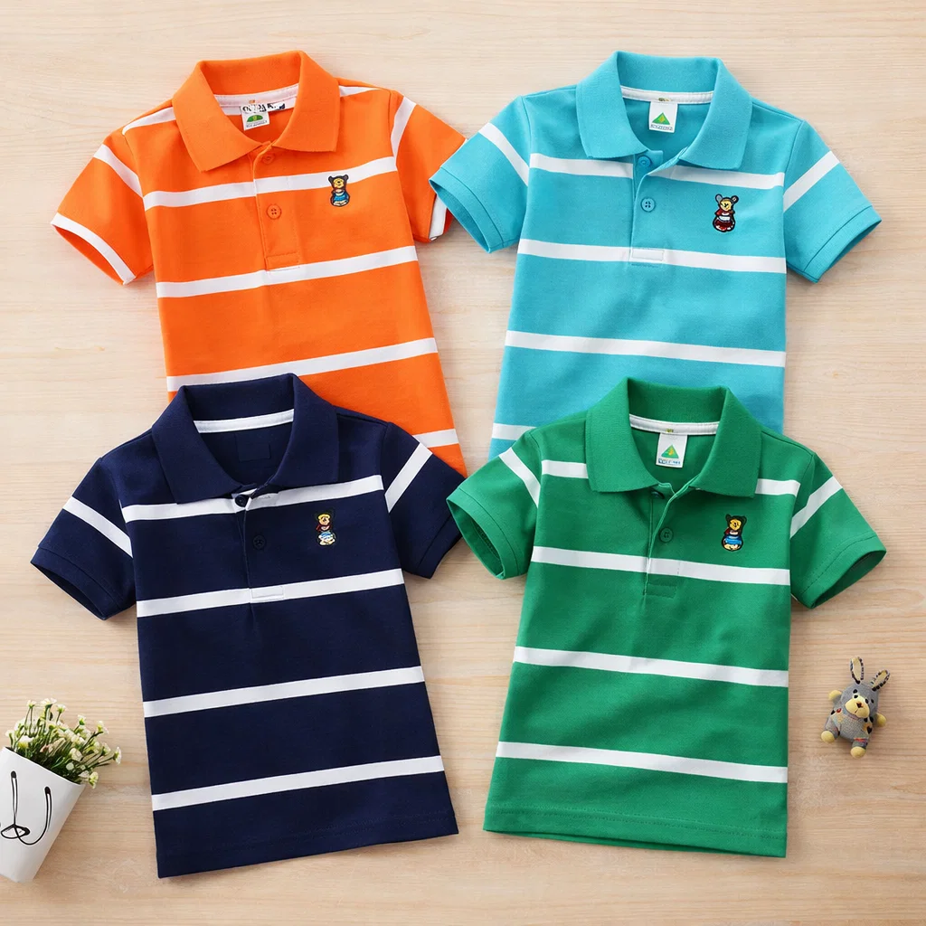 TMF-626 POLO T SHIRT Combo 4pcs-(orange/deep sky-blue/navy/green)