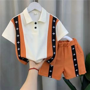 TMF-14 POLO T SHIRT & PANT COMBO 2 PCS (orange tara)