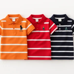 TMF-508 POLO T SHIRT Combo 3pcs-(orange,red,black)