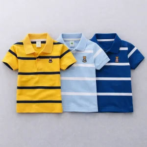 TMF-549 POLO T SHIRT Combo 3pcs-(yellow/light sky-blue/royal-blue)