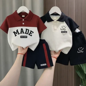 TMF-311 POLO T SHIRT COMBO 2 SET (maroon made/Lucky white black)