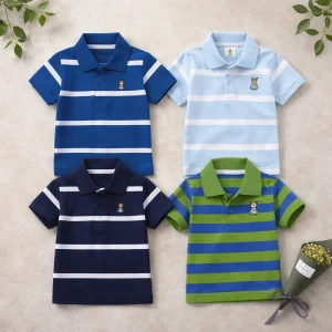 TMF-630 POLO T SHIRT Combo 4pcs-(royal-blue/light sky-blue/navy/parrot)