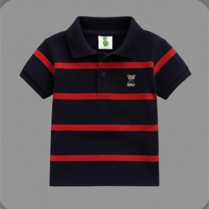 TMF-116 POLO T SHIRT (Black Red)