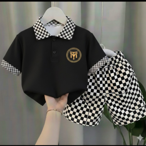 TMF-18 POLO T SHIRT & PANT COMBO 2 PCS (tm-black)