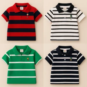 TMF-617 POLO T SHIRT Combo 4pcs-(M-red,white,black,green)