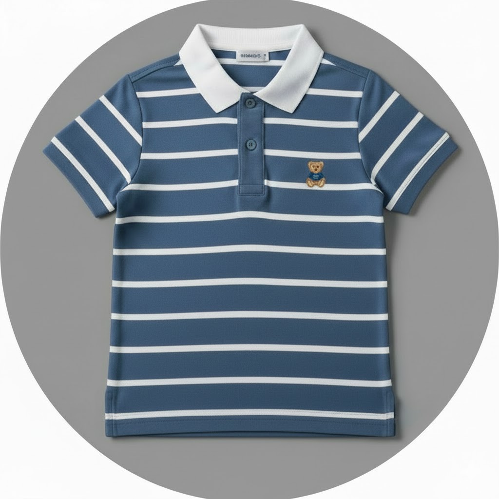 TMF-113 POLO T SHIRT (Blue Denim)
