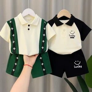 TMF-336 POLO T SHIRT COMBO 2 SET (green tara/lucky)