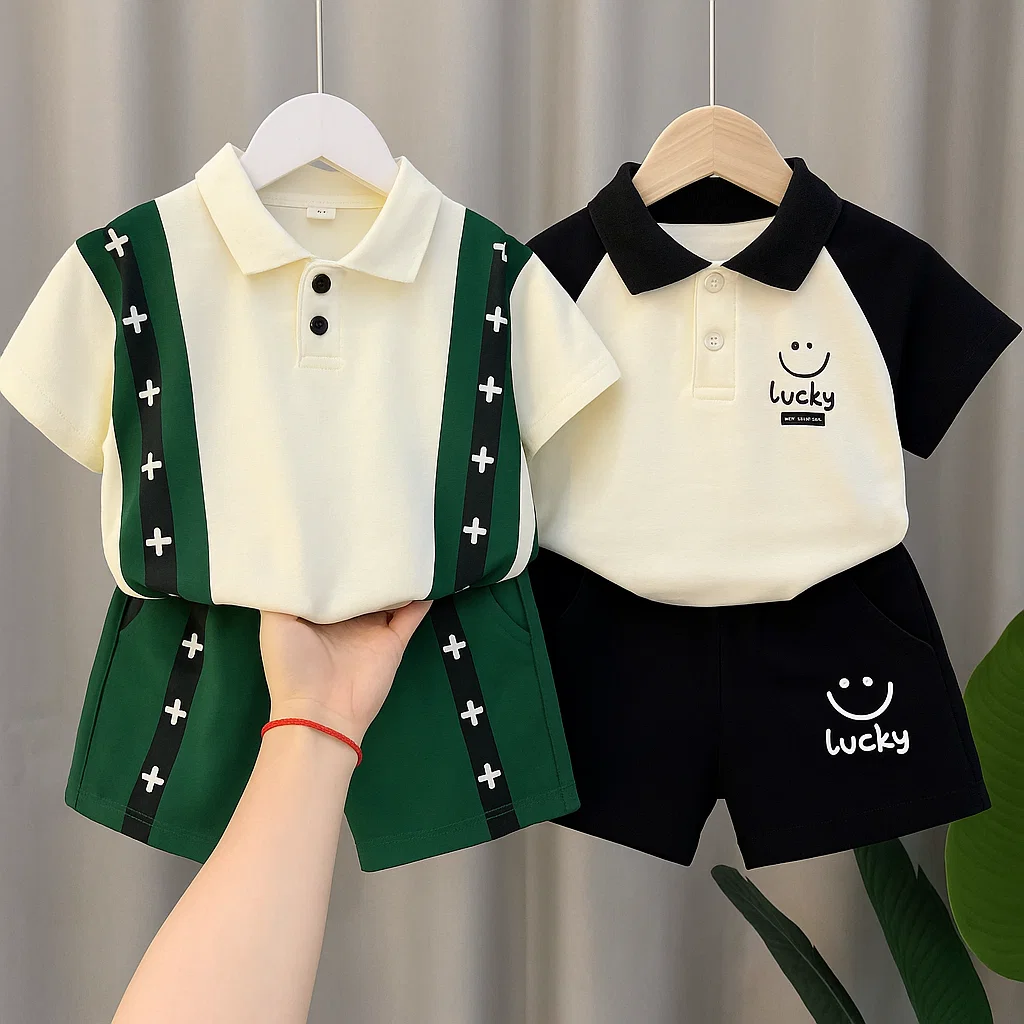 TMF-303 POLO T SHIRT COMBO 2 SET (Lucky,Green-Tara)