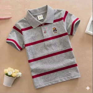 TMF-124 POLO T SHIRT (grey)