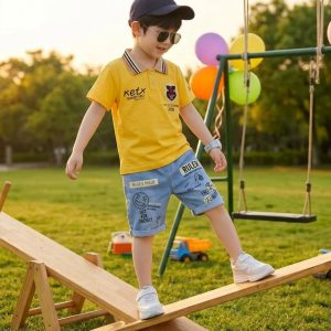 Polo Set ketx yellow jeans