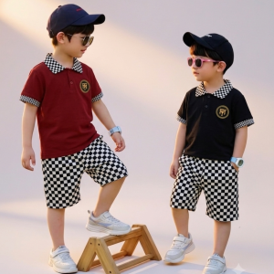 TMF-340 POLO T SHIRT COMBO 2 SET (Tm Maroon / Tm Black)