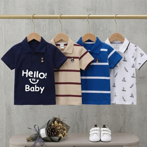 TMF-647 POLO T SHIRT Combo 4pcs-(baby-navy/beige/blue/white cheak)