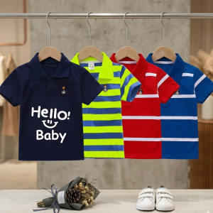 TMF-642 POLO T SHIRT Combo 4pcs-(maroon/royal blue/parrot/yellow contrast) (Copy)