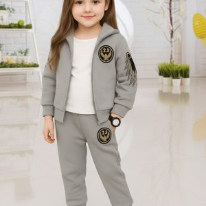 TMF-814 Hoddie & Pant Set-(Girl Gray Eagle)