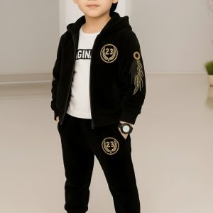 TMF-817 Hoddie & Pant Set-(Boy Black Eagle)