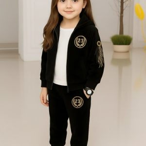 TMF-818 Hoddie & Pant Set-(Girl Black Eagle)