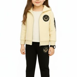 TMF-820 Hoddie & Pant Set-(Girl white Black Eagle)