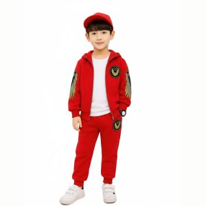 TMF-815 Hoddie & Pant Set-(Boy Red Eagle)