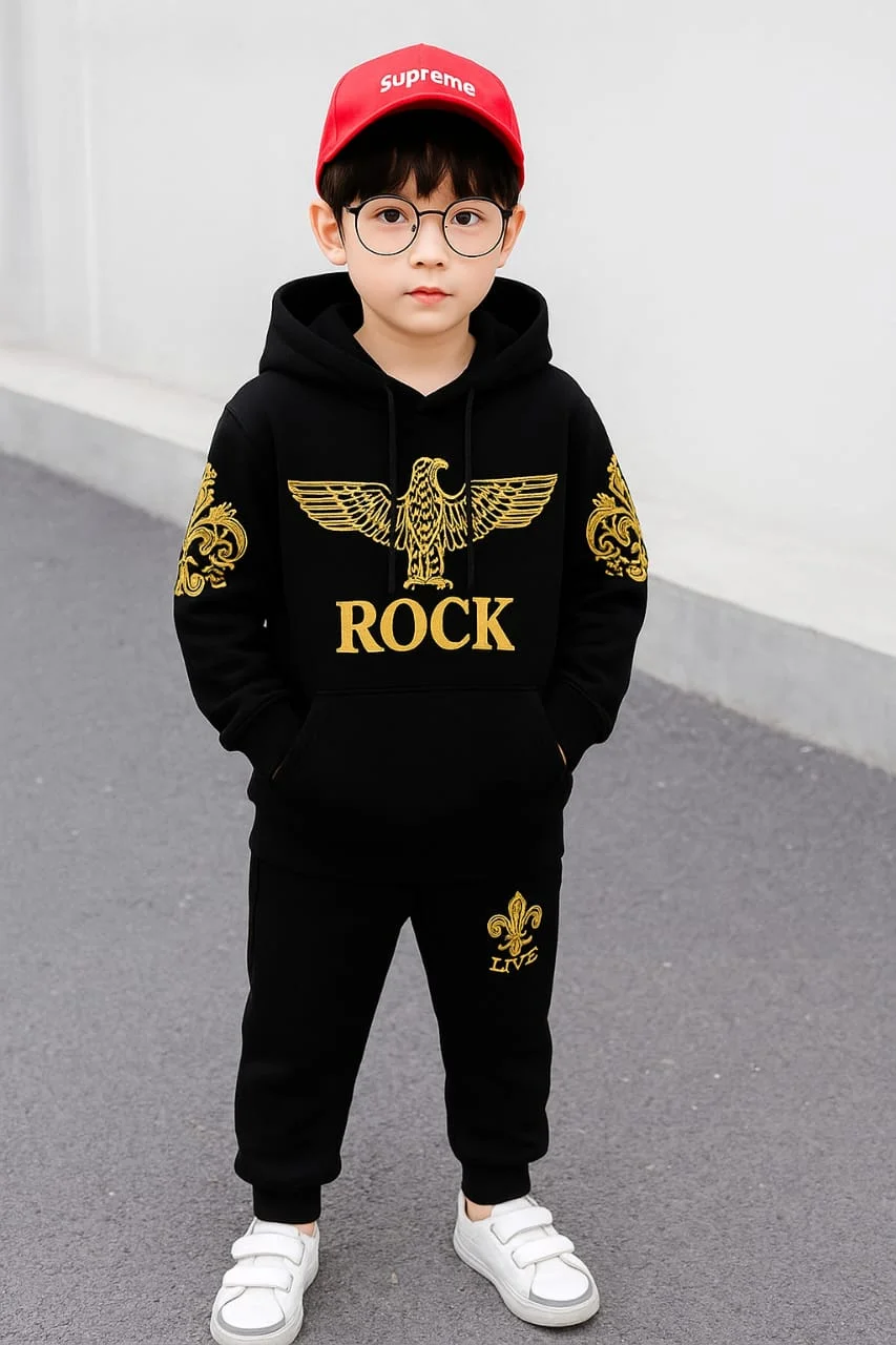 TMF-821 Hoddie & Pant Set-(Black Rock)